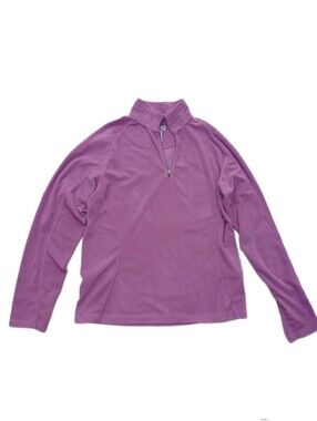 Alpine Design Women's Dust Pink Quater Zip Up Sweater | Sz Large